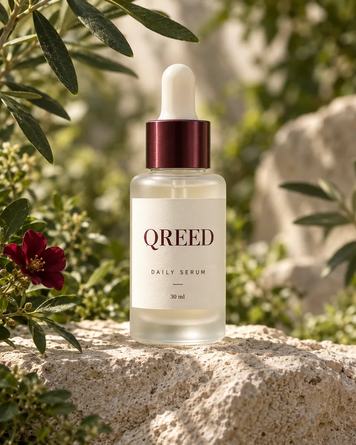 QREED skincare botanical campaign